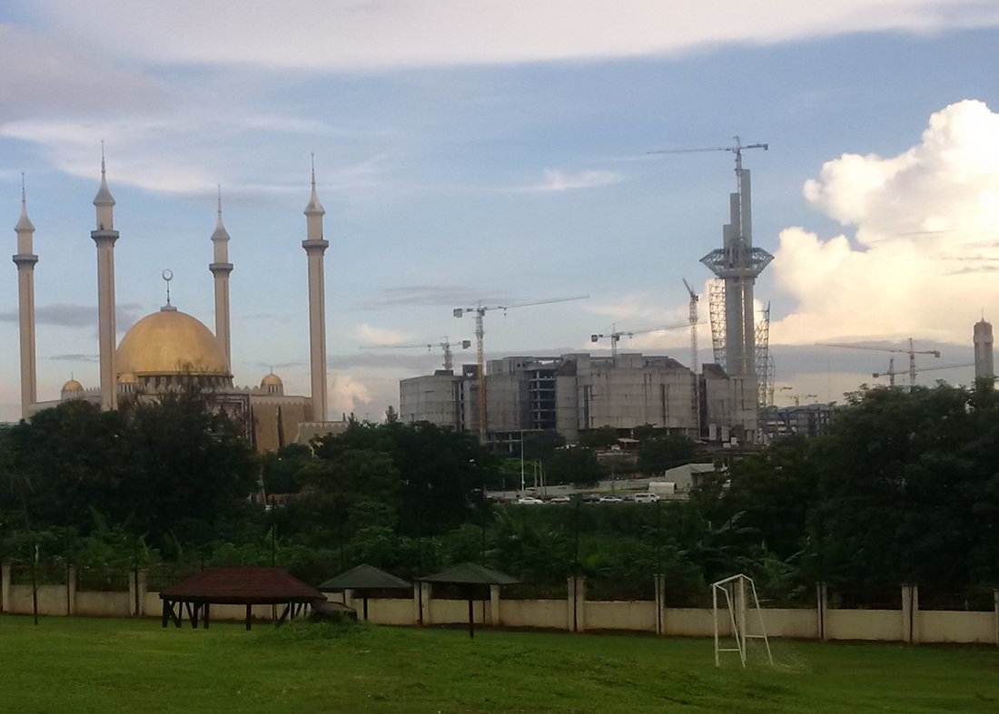 National Library (Abuja) & Millennium Tower - Photo by Chris Duncan