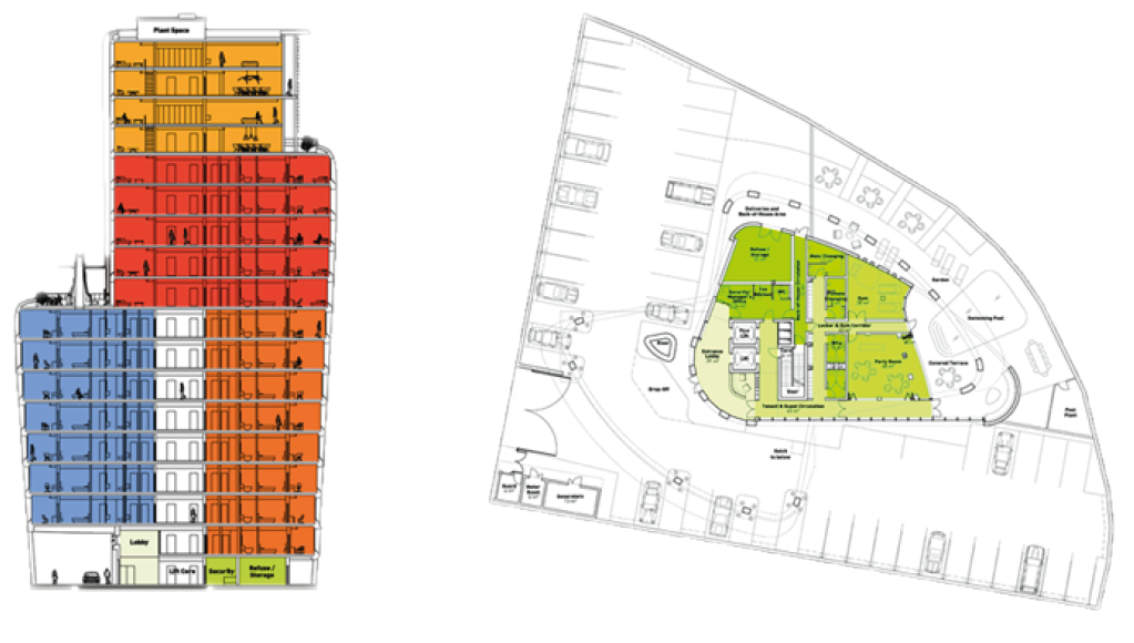 Ramzi Towers Floor Plan & Section